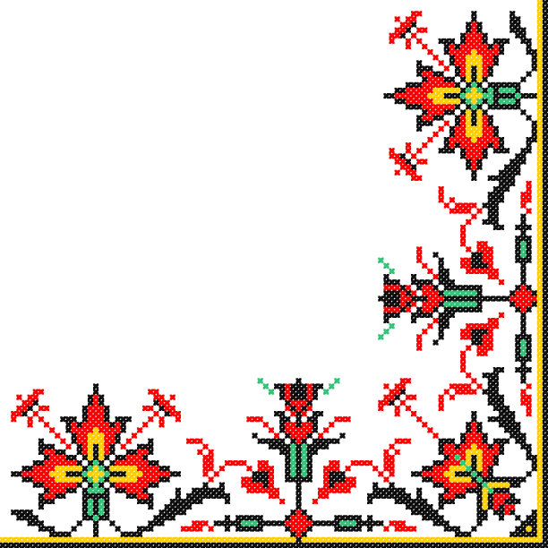 绣花好像老乌族手工挑花图案图片下载