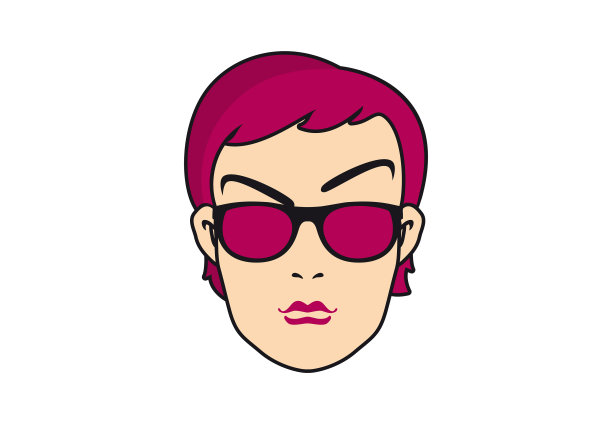 女性面部向量图片下载