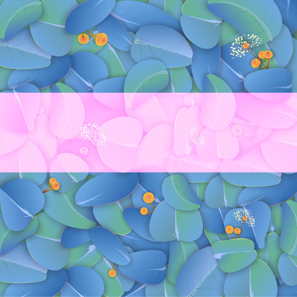 纹理背景与蓝色桉树花与露水。图片下载