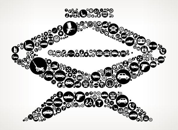 汽车千斤顶汽车和汽车修理图标背景图片下载