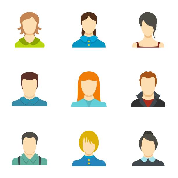 创意图标设置，平面风格图片下载