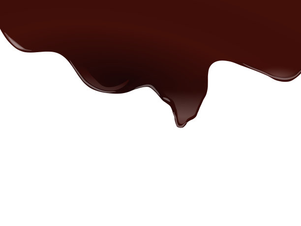 融化的奶油巧克力流动的插图背景纹理在白色的背景图片下载