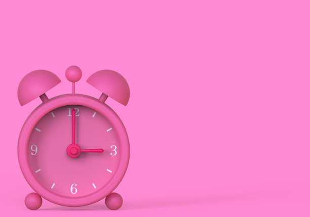 粉红色钟图片下载