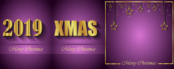2019圣诞快乐背景。图片下载
