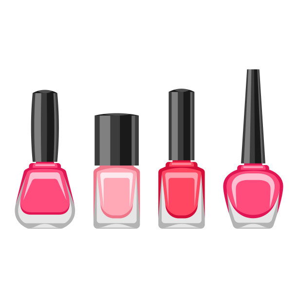 一套瓶子和指甲油图片下载