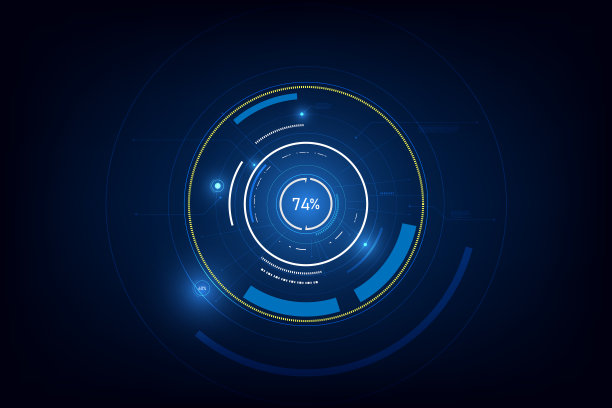 科技科幻圈设计创新理念背景图片下载