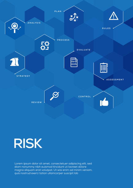 风险管理。宣传册模板布局，封面设计图片下载