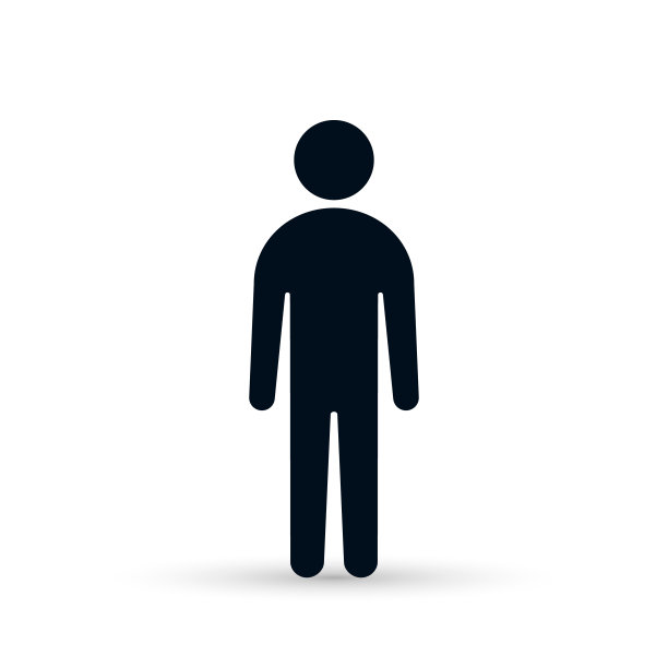 男人图标向量简单的平面符号。男性插图孤立在白色背景上图片下载