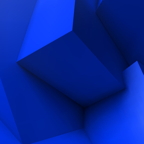 抽象的几何背景与重叠的立方体图片下载