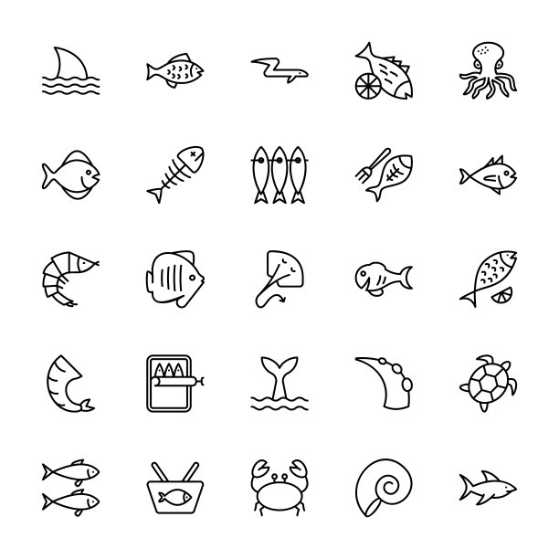 海鲜图标图片下载