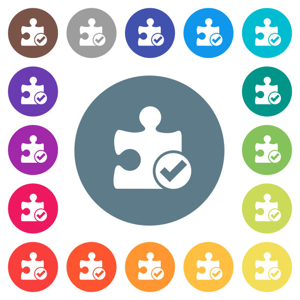 在圆形背景上添加白色图标图片下载