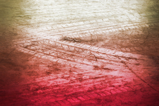 抽象车轮轨迹背景，黑白色，柔焦图片下载