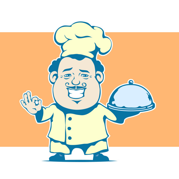 Cartoon厨师。图片下载