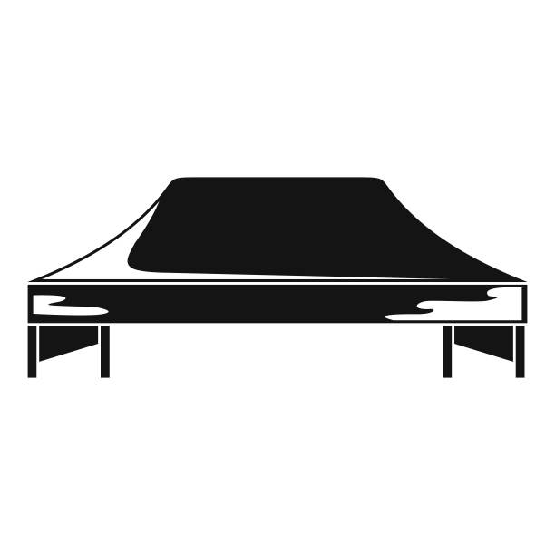 遮蔽帐篷图标，简约风格图片下载