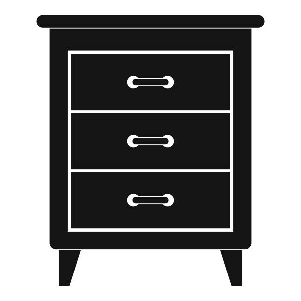 床头柜图标，简约风格图片下载