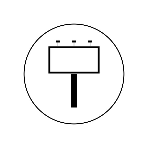 广告牌图标矢量图片下载