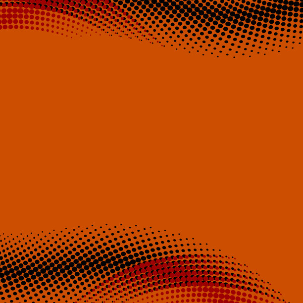 抽象橙色背景，半色调效果素材图片