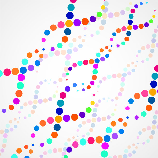 抽象的彩色螺旋DNA图片下载