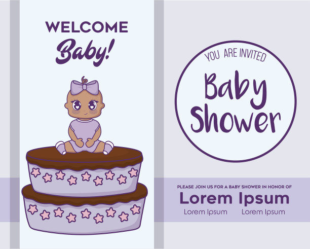 婴儿淋浴设计图片下载