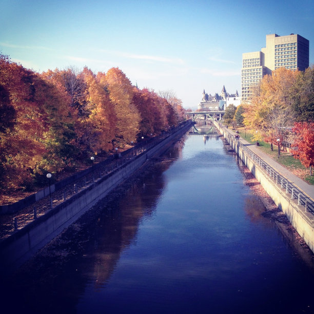 里多运河的秋日图片下载