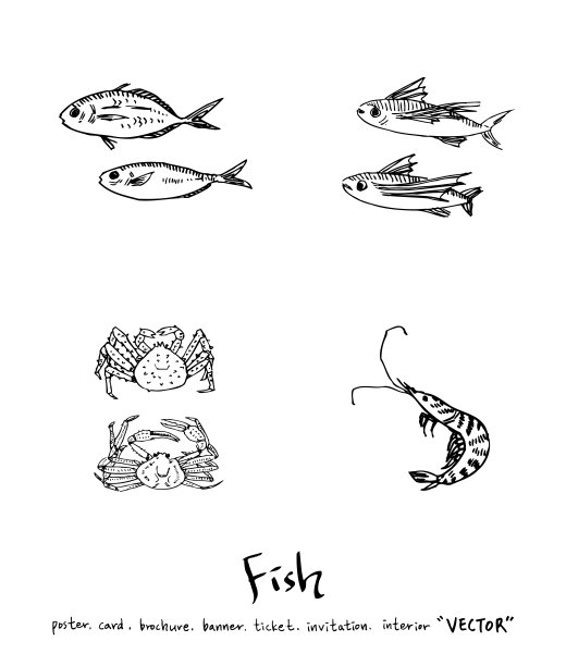 食品菜单插图图片下载