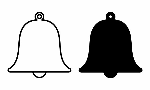 黑白铃铛图片下载
