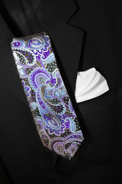 西装领带的经典特写图片下载