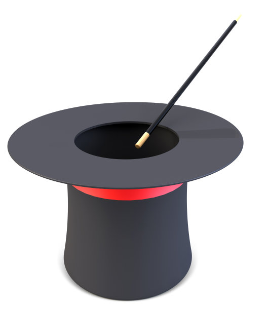 魔术师帽3d插画图片下载