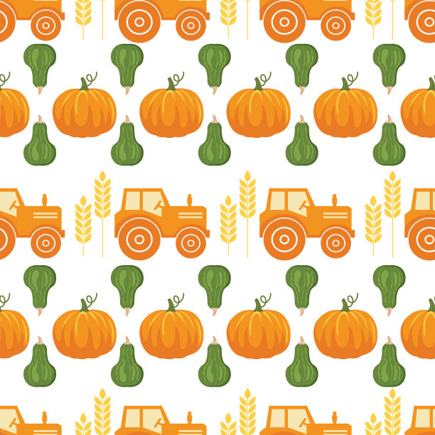 平面设计秋季无缝图案图片下载