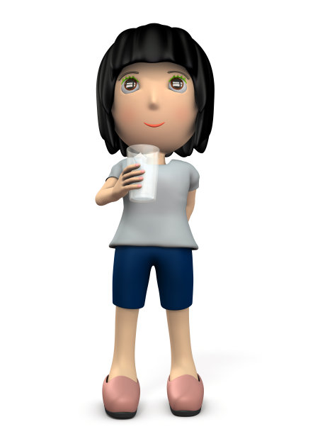 手里拿着一杯水的年轻女子。图片下载