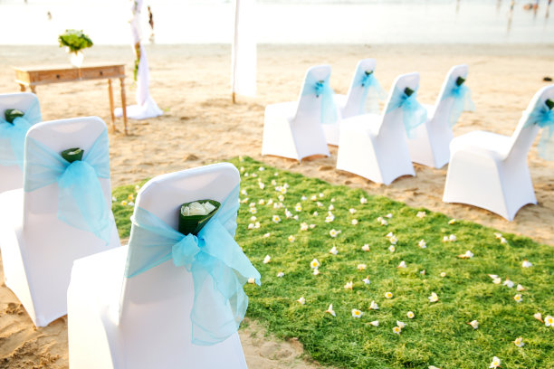 海滩婚宴创意图片下载