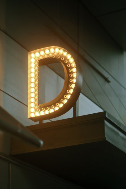 灯泡大写字母D图片下载