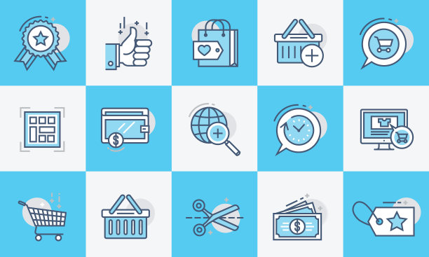 网上购物图标图片下载