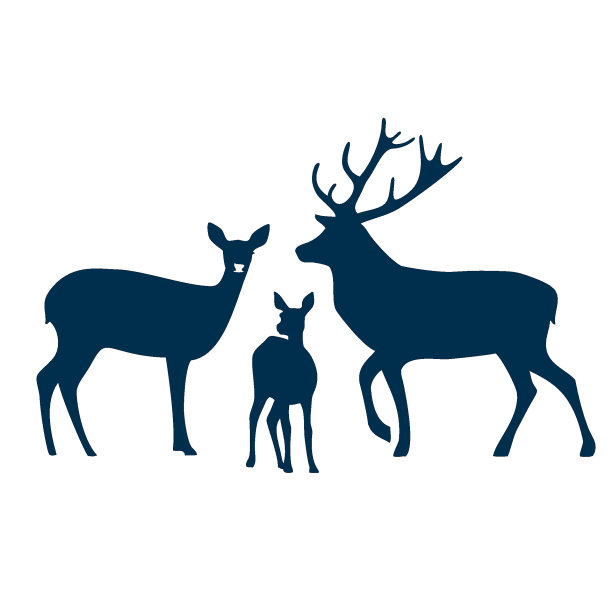 鹿轮廓图片下载