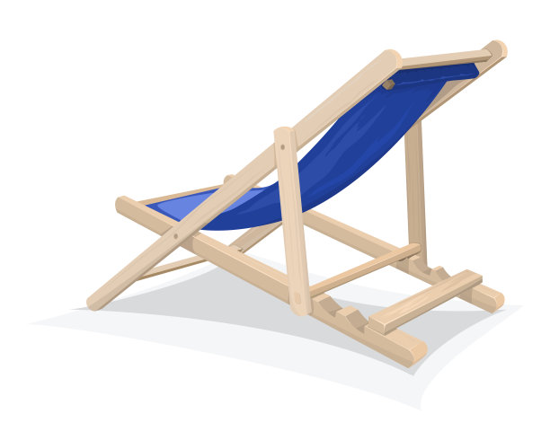 向量沙滩椅图片下载