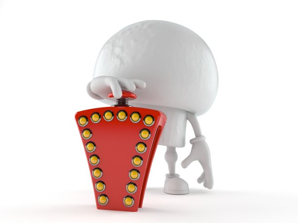 香槟人物按下测试按钮图片下载