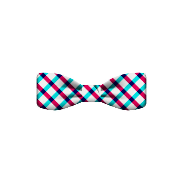 彩色格子彩色蝴蝶结图标。蝴蝶结插画元素。优质的图形设计图标。标志和符号收集图标为网站，网页设计，移动应用程序图片下载