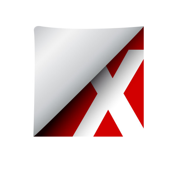 向量符号标记字母X图片下载