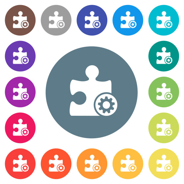 插件设置平面白色图标圆形背景图片下载