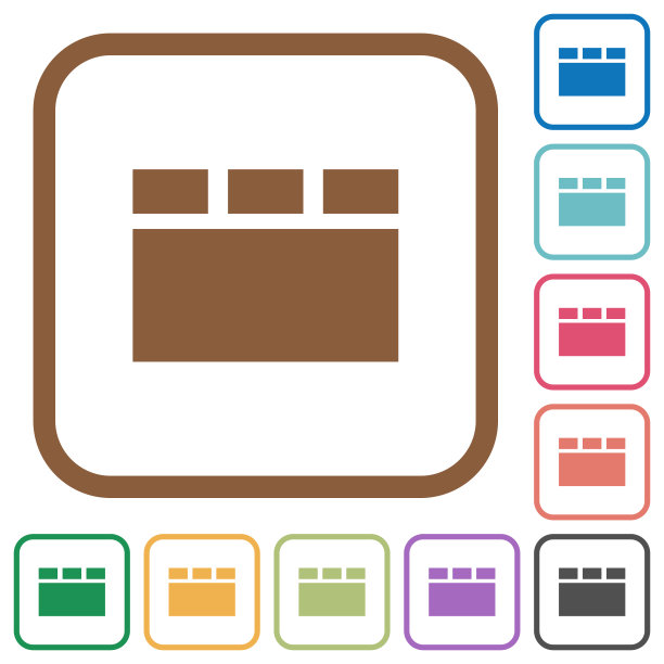 水平选项卡布局简单的图标图片下载
