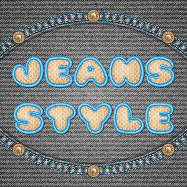 牛仔刺绣背景图片下载