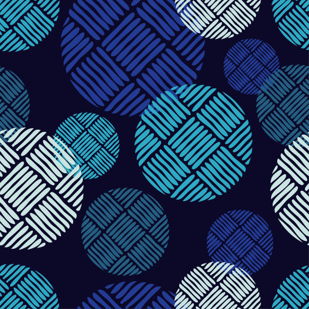 圆点无缝图案。几何背景。五颜六色的球。Тextile融洽。图片下载