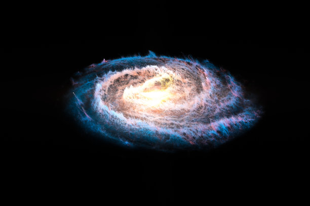 3d渲染，灿烂的星云图片下载