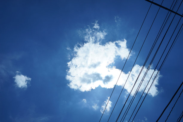 飘着美丽云朵的天空图片下载