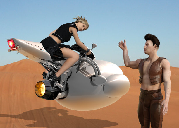 世界末日般的沙漠探险图片下载