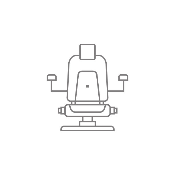 理发师的椅子上图标。网络元素。优质的平面设计。标志符号的收集，简单的图标为网站，网页设计，移动应用程序，信息图形图片下载