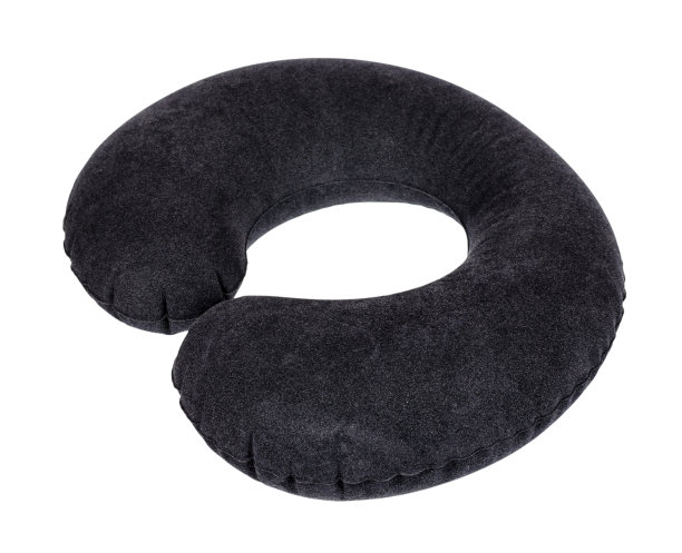 充气颈枕舒适旅行，孤立在白色背景图片下载