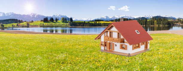 景观优美的生态住宅图片下载