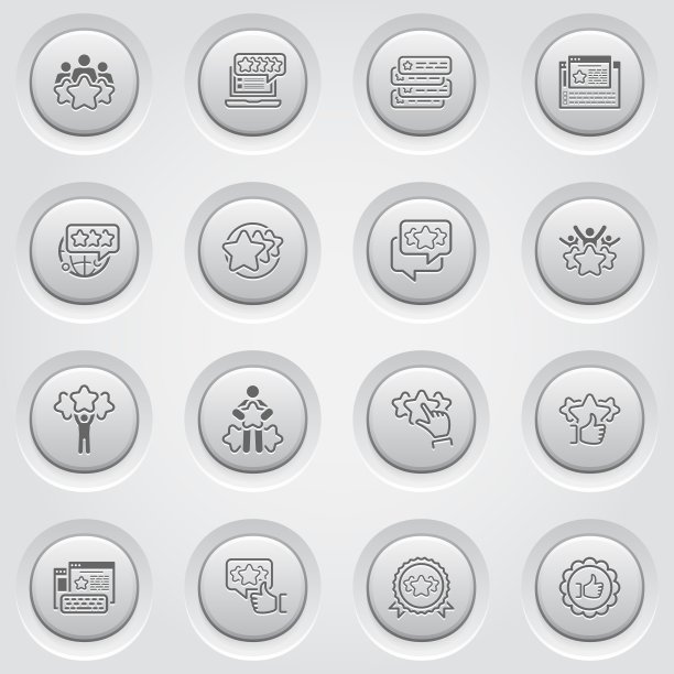 简单的一套奖状图标图片下载