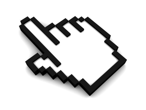 手光标在白色背景图片下载